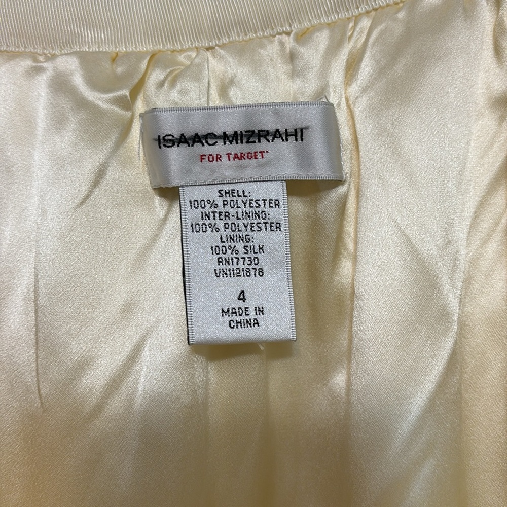 Gorgeous Cream Isaac Mizrahi Tulle/Poly/Silk Layered Skirt; Size 4 - Picture 5 of 8
